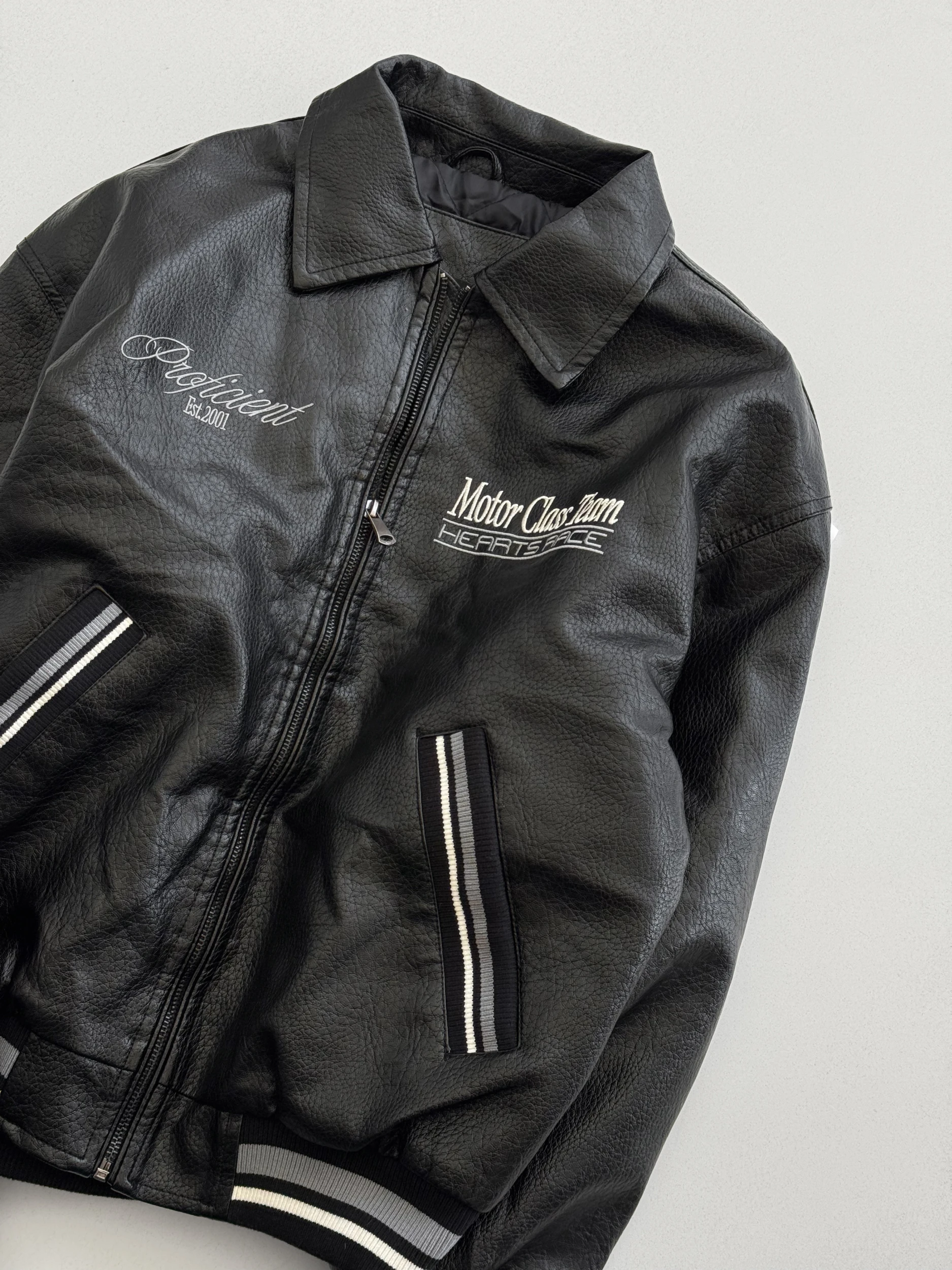 CAMPERA CUERINA C/RIBB