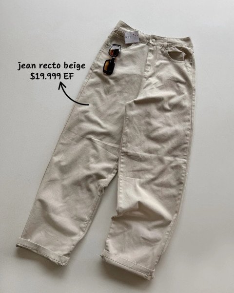 JEAN RECTO BEIGE