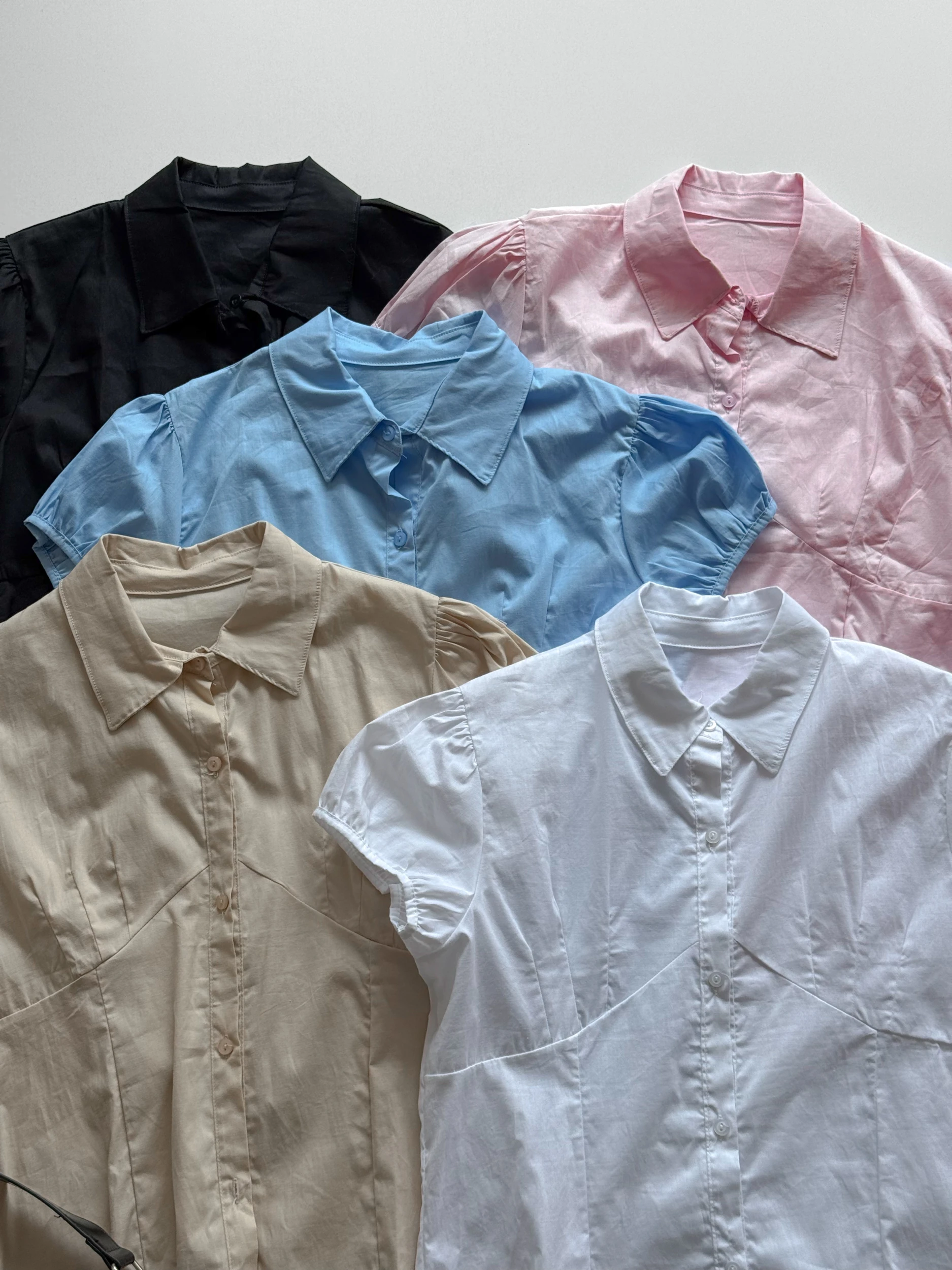 CAMISA MANGA GLOBO POPLIN