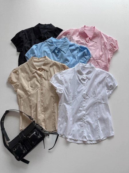 CAMISA MANGA GLOBO POPLIN